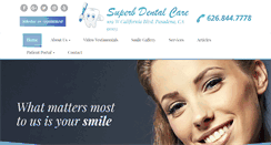 Desktop Screenshot of mysuperbdentalcare.com